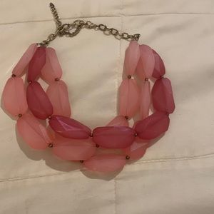 Pink chunky necklace